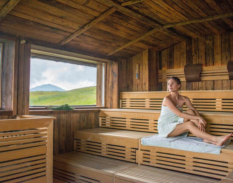 Woman in the Finnish Sauna