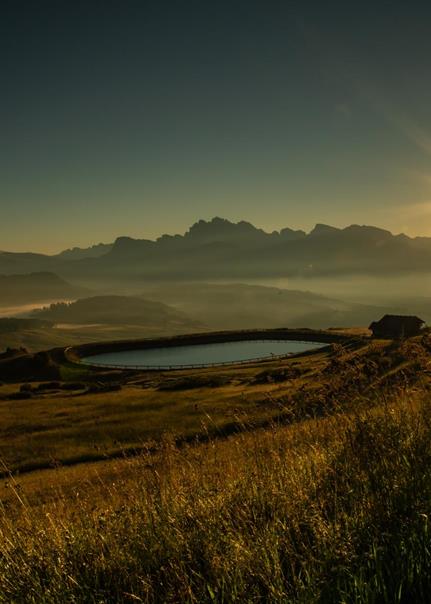 Alba sull'Alpe di Siusi