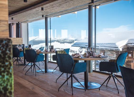 Dining Room with Winter View