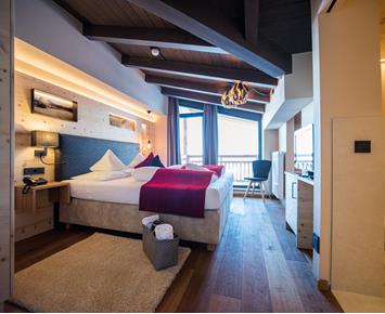 Camera matrimoniale Plattkofel con balcone panoramico