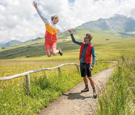 Spaß beim Wandern