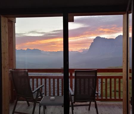 Sonnenuntergang auf dem Balkon