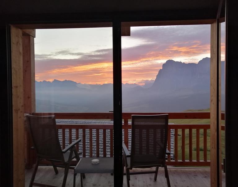 Sonnenuntergang auf dem Balkon