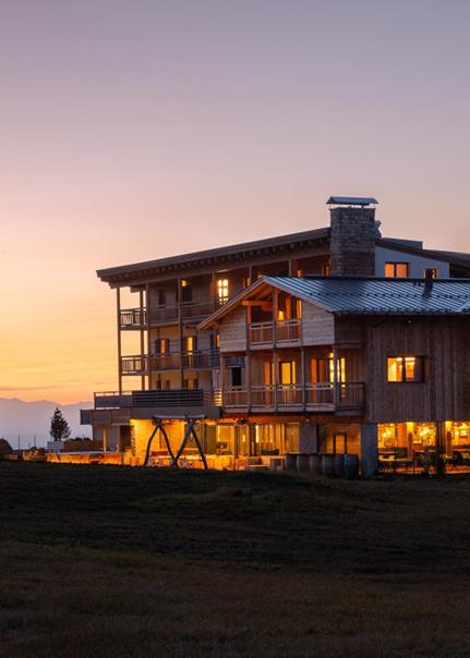 Hotel Goldknopf at Evening