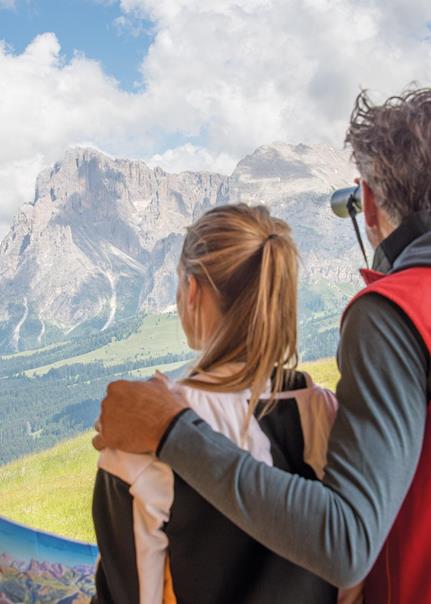 Il panorama dell'Alpe di Siusi