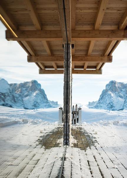 Schnee auf der Seiser Alm