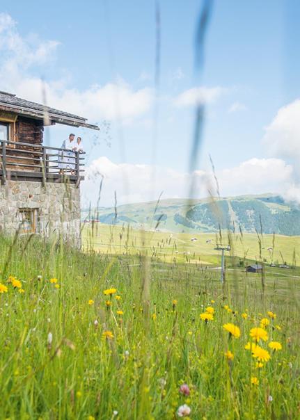 Sauna-Chalet auf der Seiser Alm