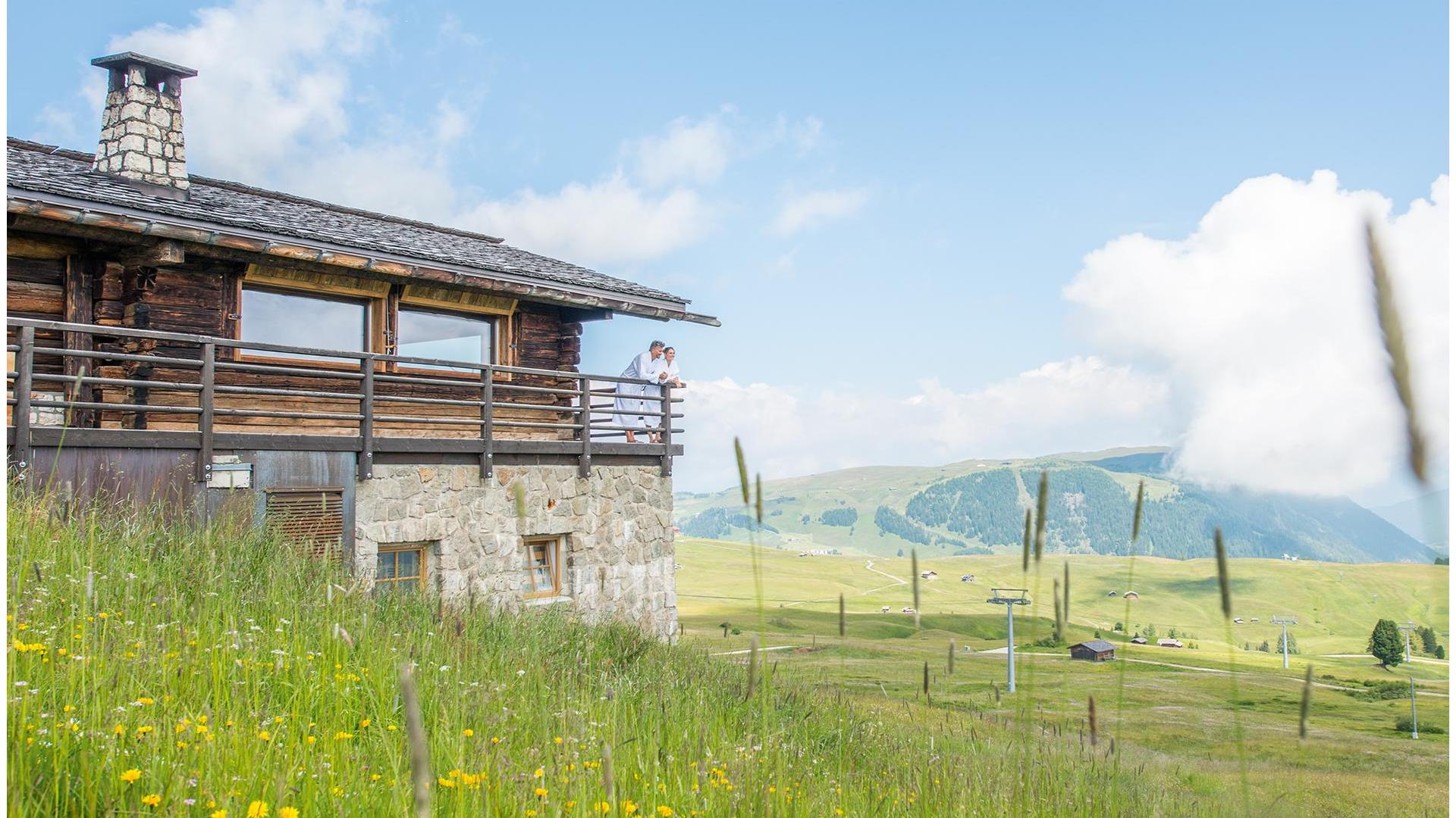 Due ospiti si godono la vista