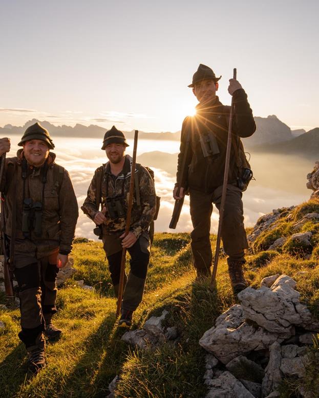 Hikers at Sunrise